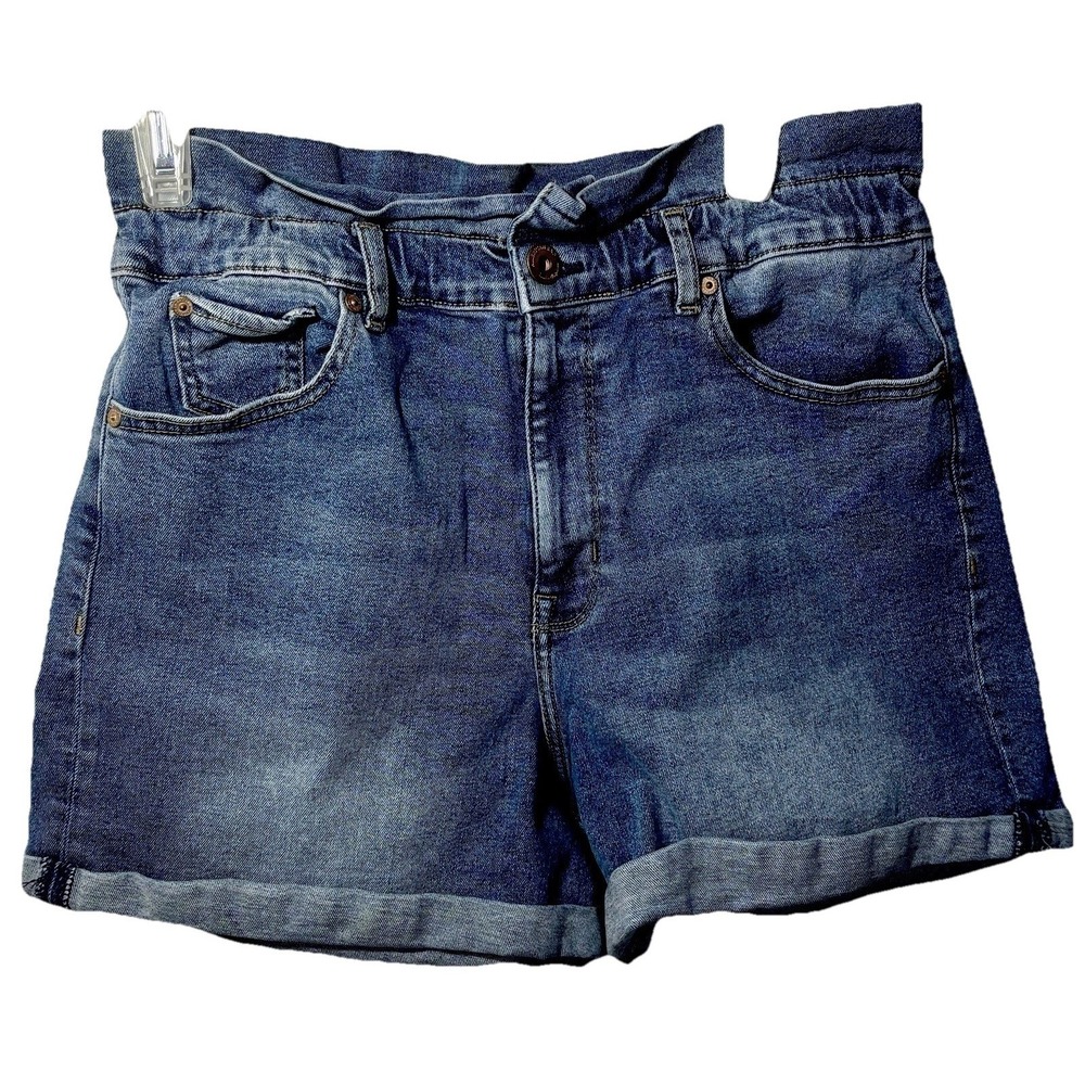 Jean  Shorts Americacan Rag Cie High Waisted Cuffed Jr 11/30 5 Pockets Paper Bag